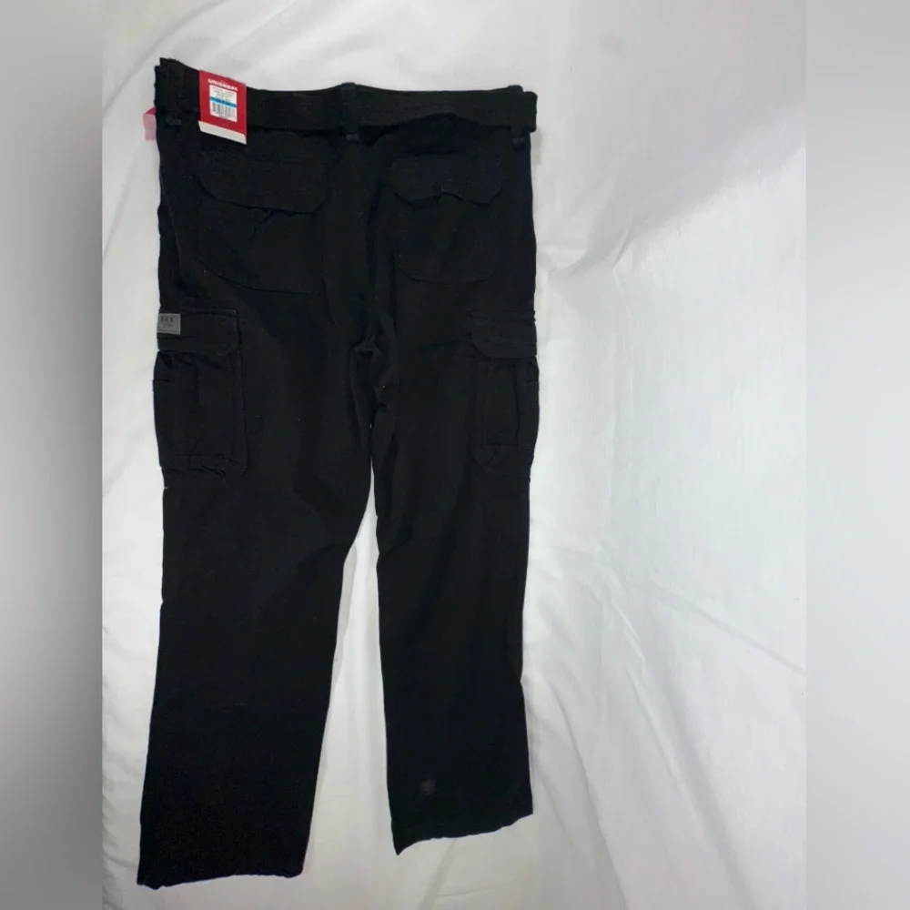 Unionbay Survivor Cargo Pants Mens 36x34 Black Utility Work Pants Belted NWT